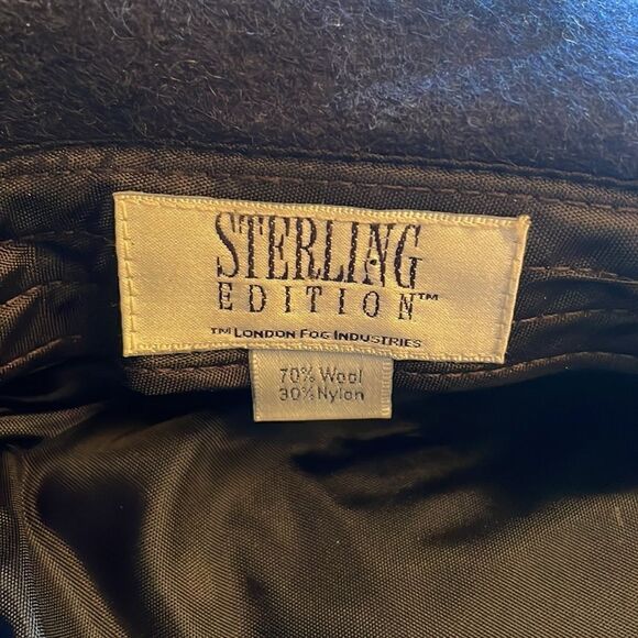 Vintage London Fog Sterling Edition Wool Bowler / Derby Hat in Navy main image 7